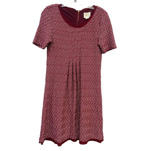 ANTHROPOLOGIE Maeve Dora Red & White Short Sleeve Shift Dress SZ XS
