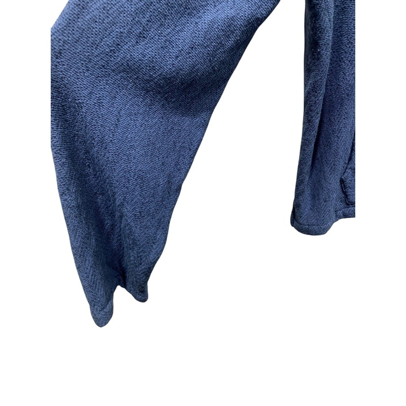 Faherty Brand Men's Blue Knit Hooded Poncho Pullover Sweater XXL