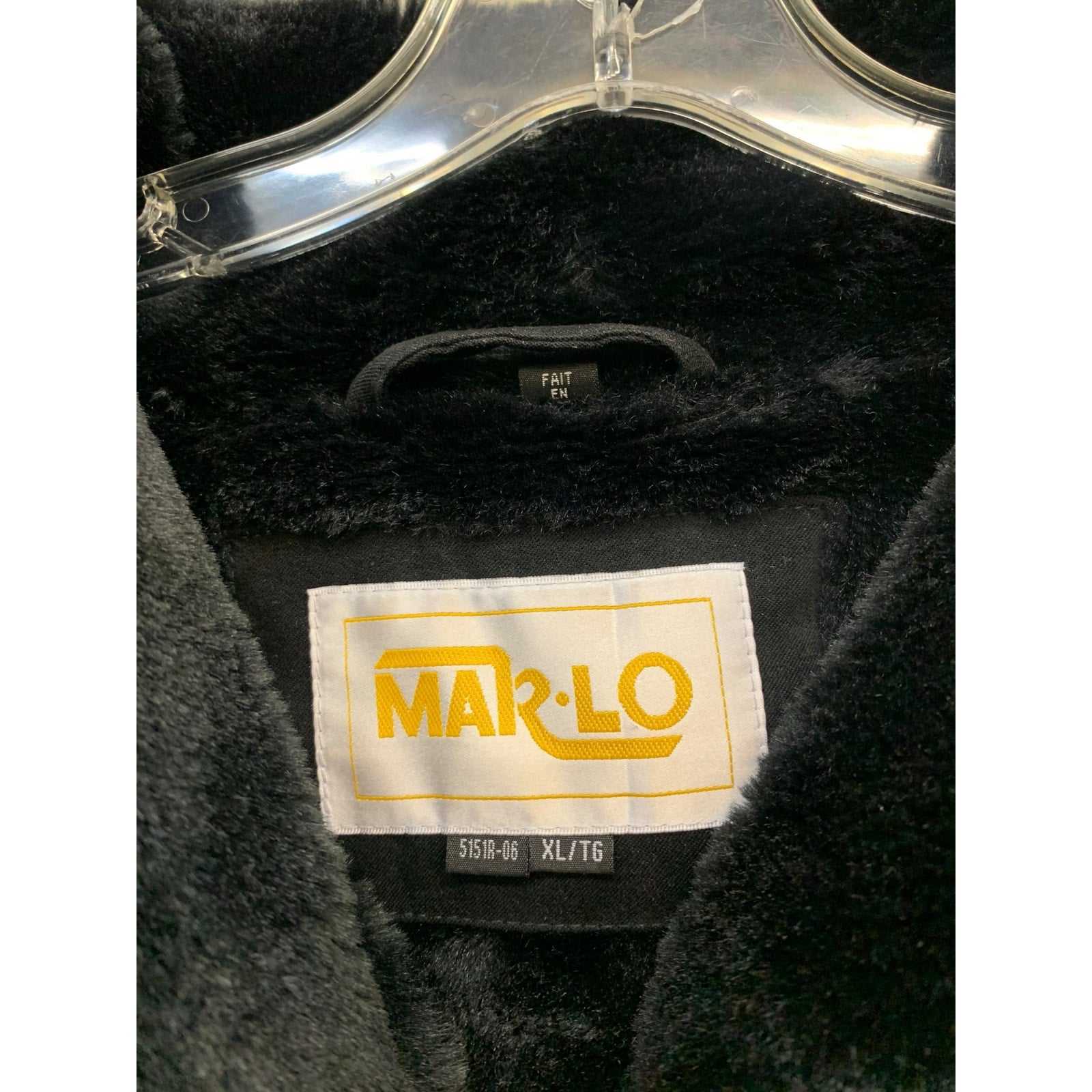 Marlo Artic Warmth Faux fur Black Jacket SZ XL