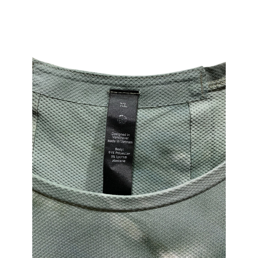 Lululemon Fast and Free Short Sleeve Tee Men's SZ XL Green tie-dye