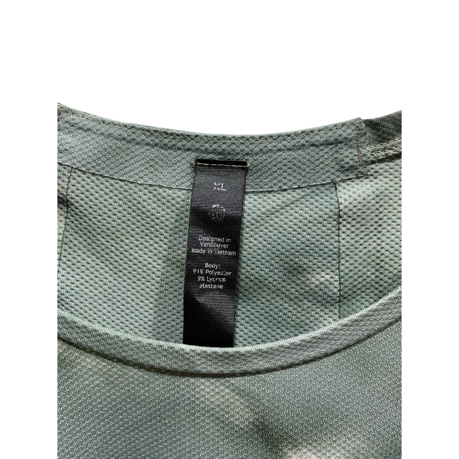 Lululemon Fast and Free Short Sleeve Tee Men's SZ XL Green tie-dye