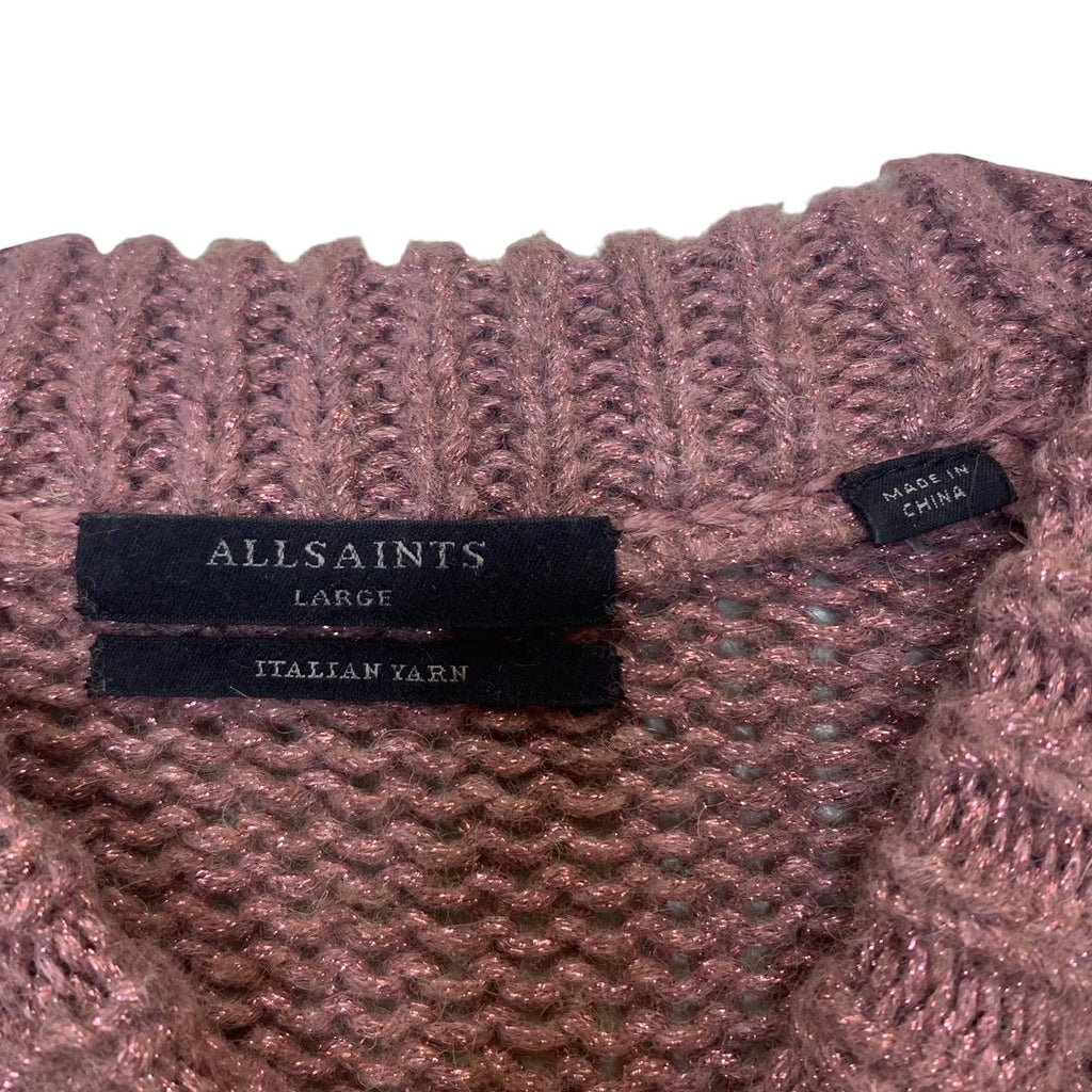 ALLSAINTS Gemini Jumper Italian Yarn Chunky Sweater SZ L Oversized