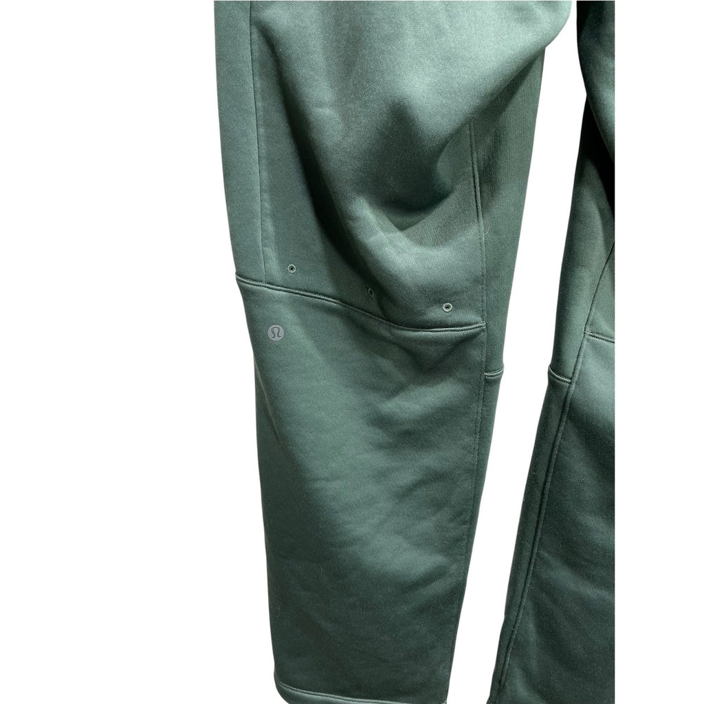 Lululemon Fleece Train Track Pant Dark Fir Green Mens Large DKFR Joggers