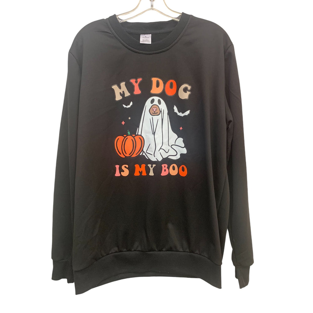 MY DOG IS MY BOO Sweatshirt SZ M