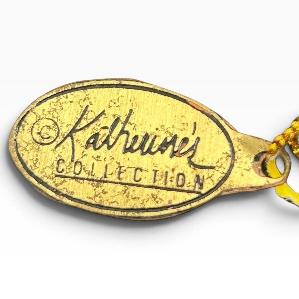 Katherine's Collection Halloween Fish Ornament Pumpkin Hat Gold Glitter Tag Cute