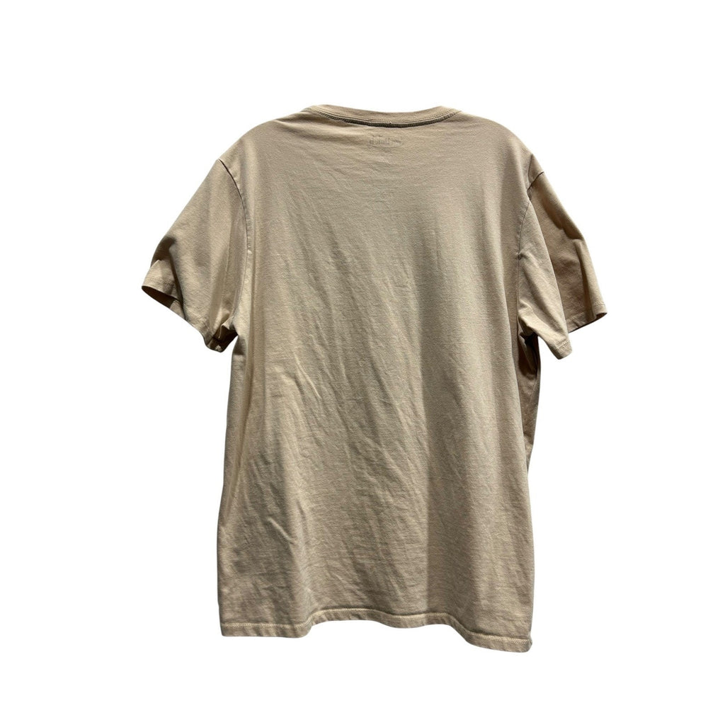 Von Dutch TAN EYEBALL WINGS SHIRT MENS Graphic T-Shirt Tan Beige Large y2k retro