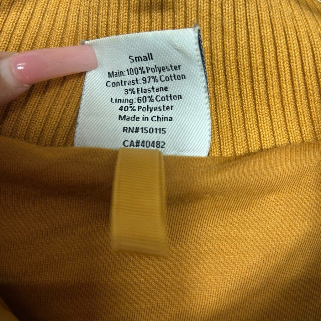 Varley Myla Zip Through Sherpa Jacket Mustard Yellow VAR01703 Small FALL COZY