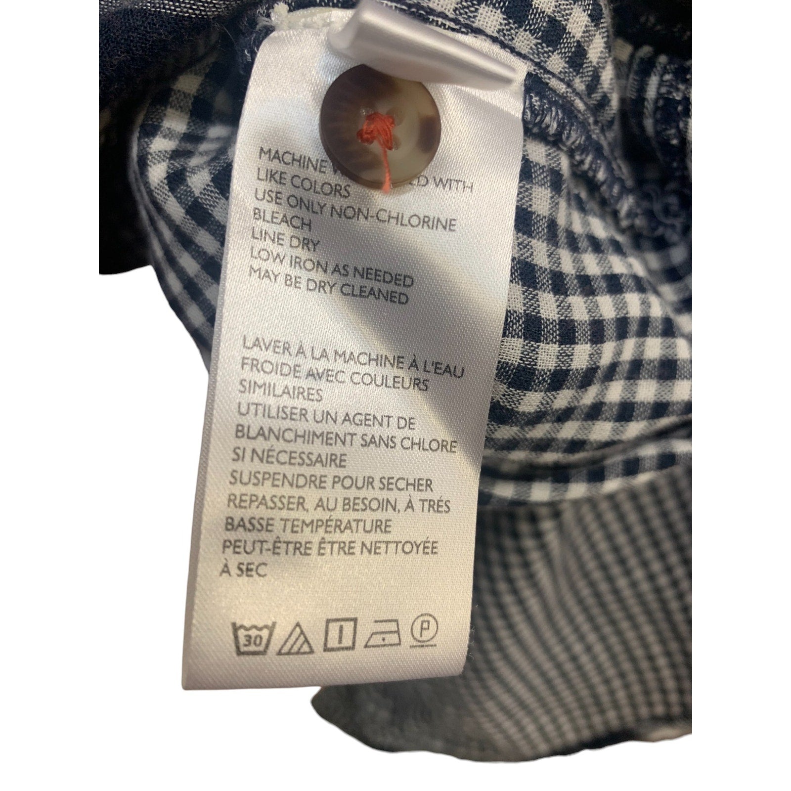 Anthropologie Pilcro Plaid Boyfriend Button Down Shirt SZ XS/S