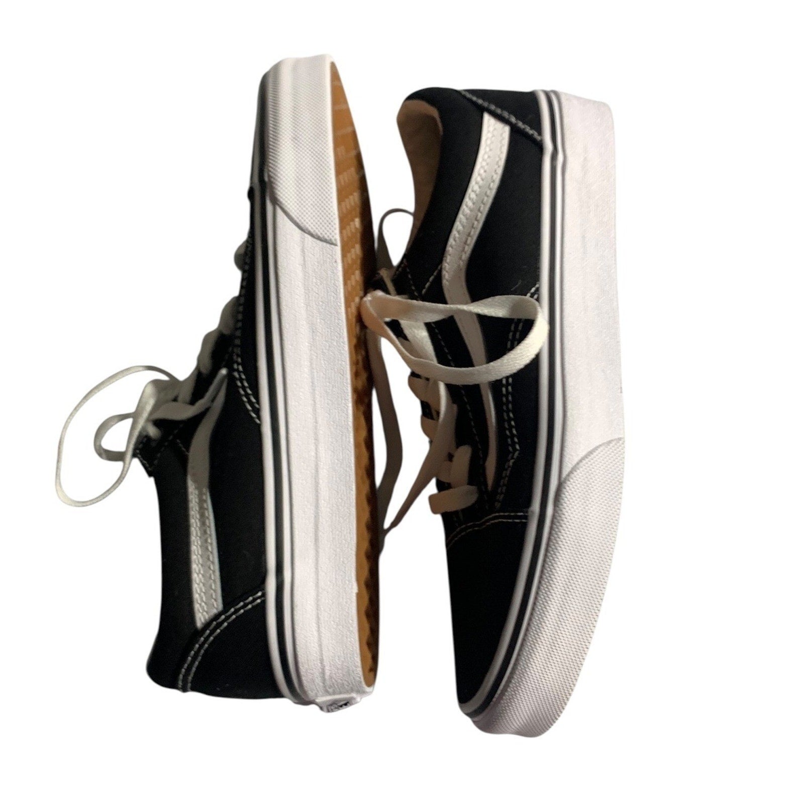 Vans Old Skool Black White Low Top Sneakers Mens 5.5 Womens 7 VN000D3HY28