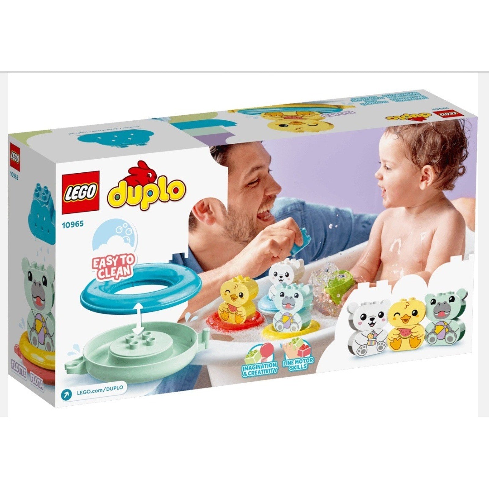 LEGO DUPLO My First Bath Time Fun Floating Animal Train 10965 New Toddler Toy