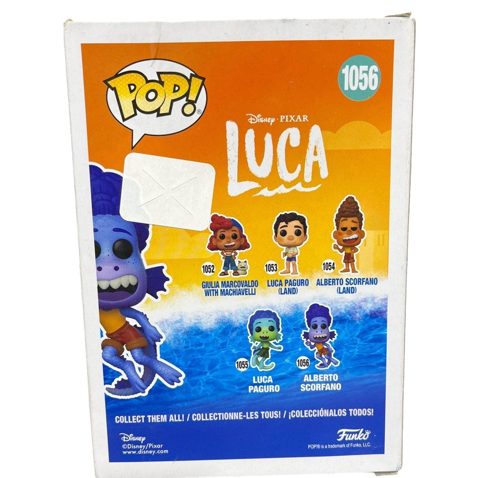 Funko Pop Disney Pixar Luca Alberto Scorfano 1056 Vinyl Figure Sea Monster