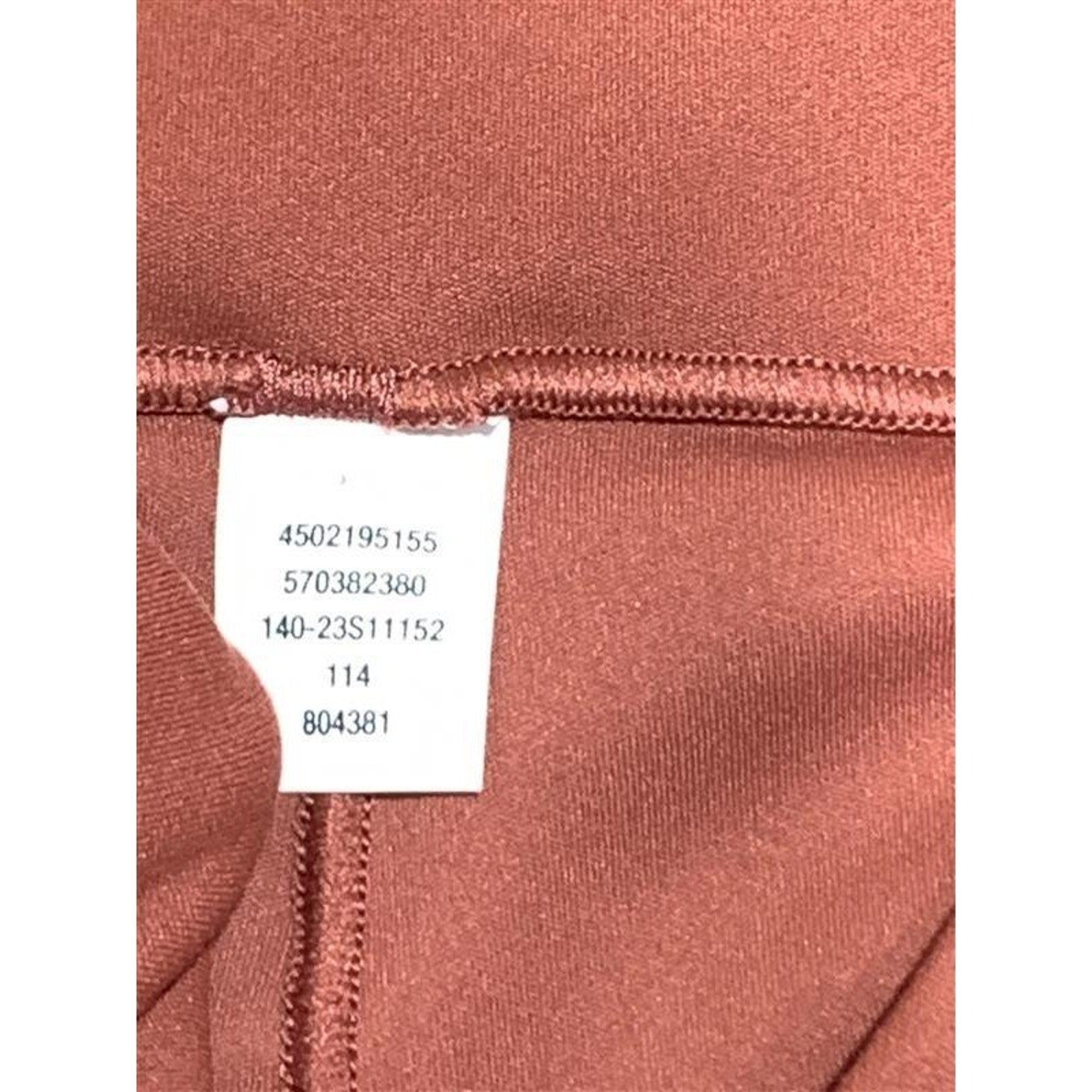 Soma 24/7 High Waist Leggings Terracotta Rust Orange Side Pockets Size M 804381