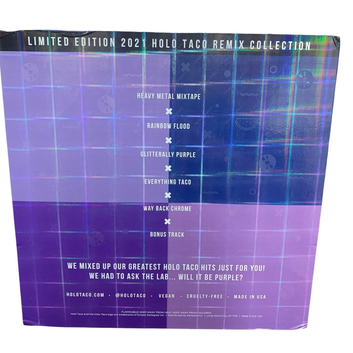 HOLO TACO Limited Edition 2021 Holo Taco Remix Collection Complete with Polishes