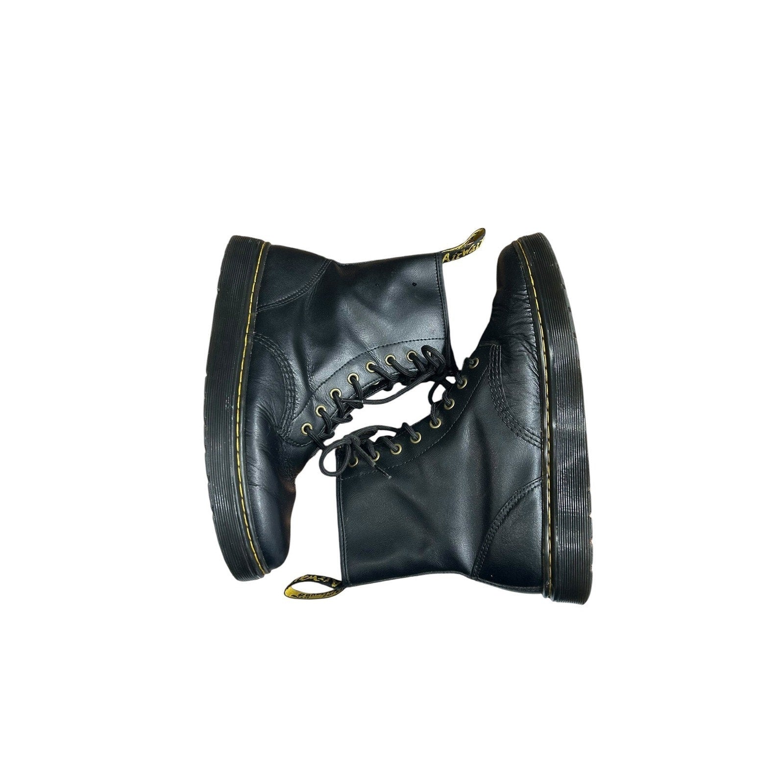 Dr. Martens 1460 Pascal Black Leather 8-Eye Lace Up Combat 10 Mens 11 Womens