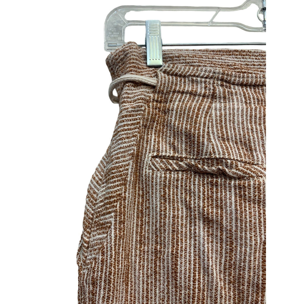 Free People Womens Light at Sunrise Cotton Knit Cropped Pants SZ 4