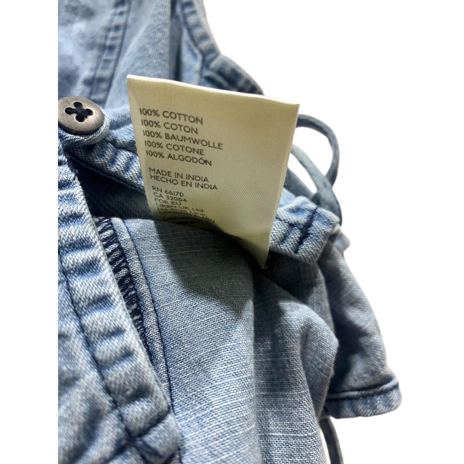 Free People Lala Lace Up Vest XS OB1463034 Denim Summer Festival Western