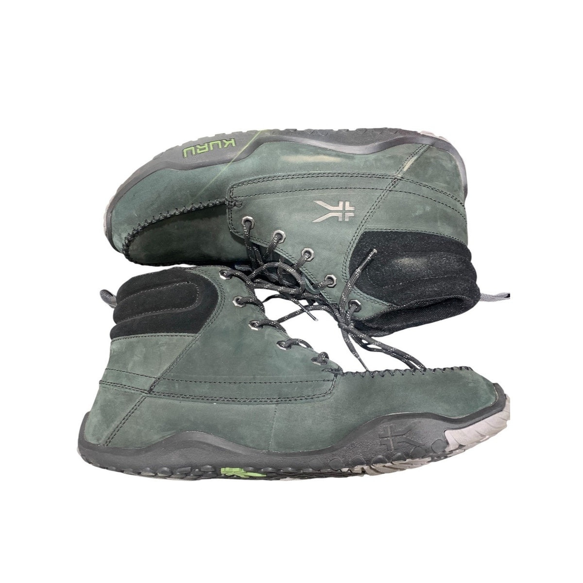 Kuru Quest Forest Green Nubuck Leather Orthopedic Hiking Boots Gorpcore Mens 13