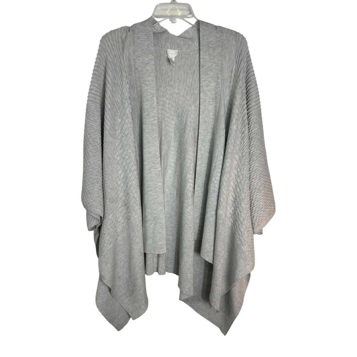 Lululemon Dream Weaver Wrap Heathered Grey Knit Cashmere Blend Cardigan OS
