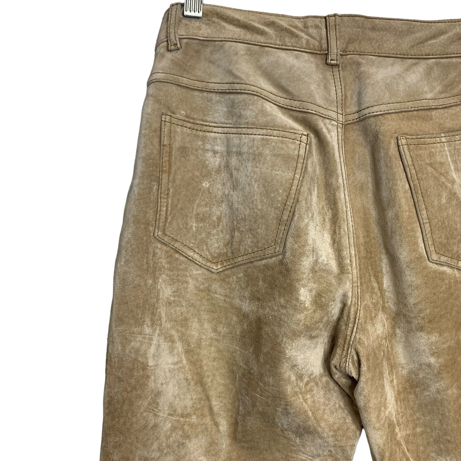 90's Jou Jou Skins 100%  Suede Leather Pants SZ 7/8