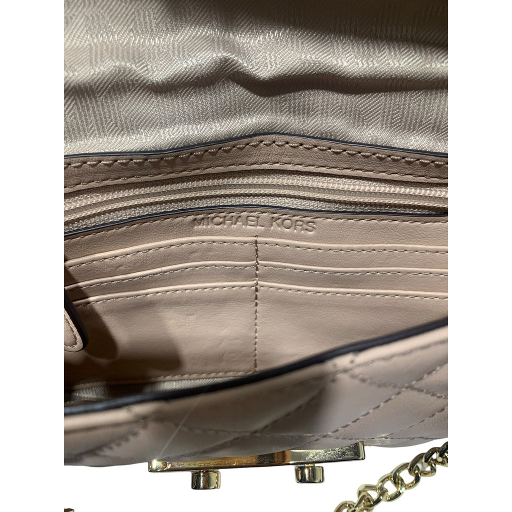 MICHAEL Michael Kors SLOAN MESSENGER light pink and gold Crossbody Bag