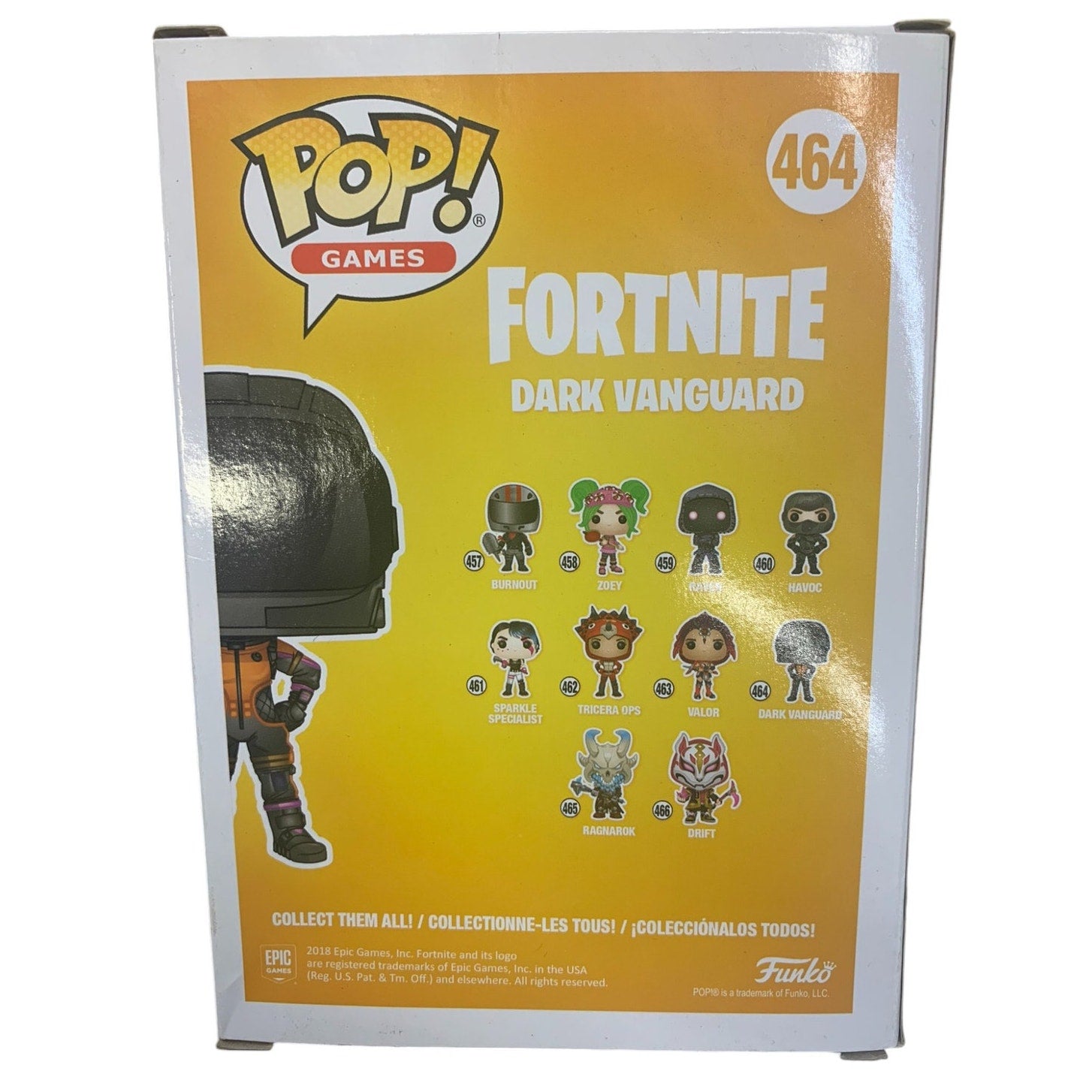 Funko Pop Fortnite Game #464 Dark Vanguard Vinyl Glow in the Dark
