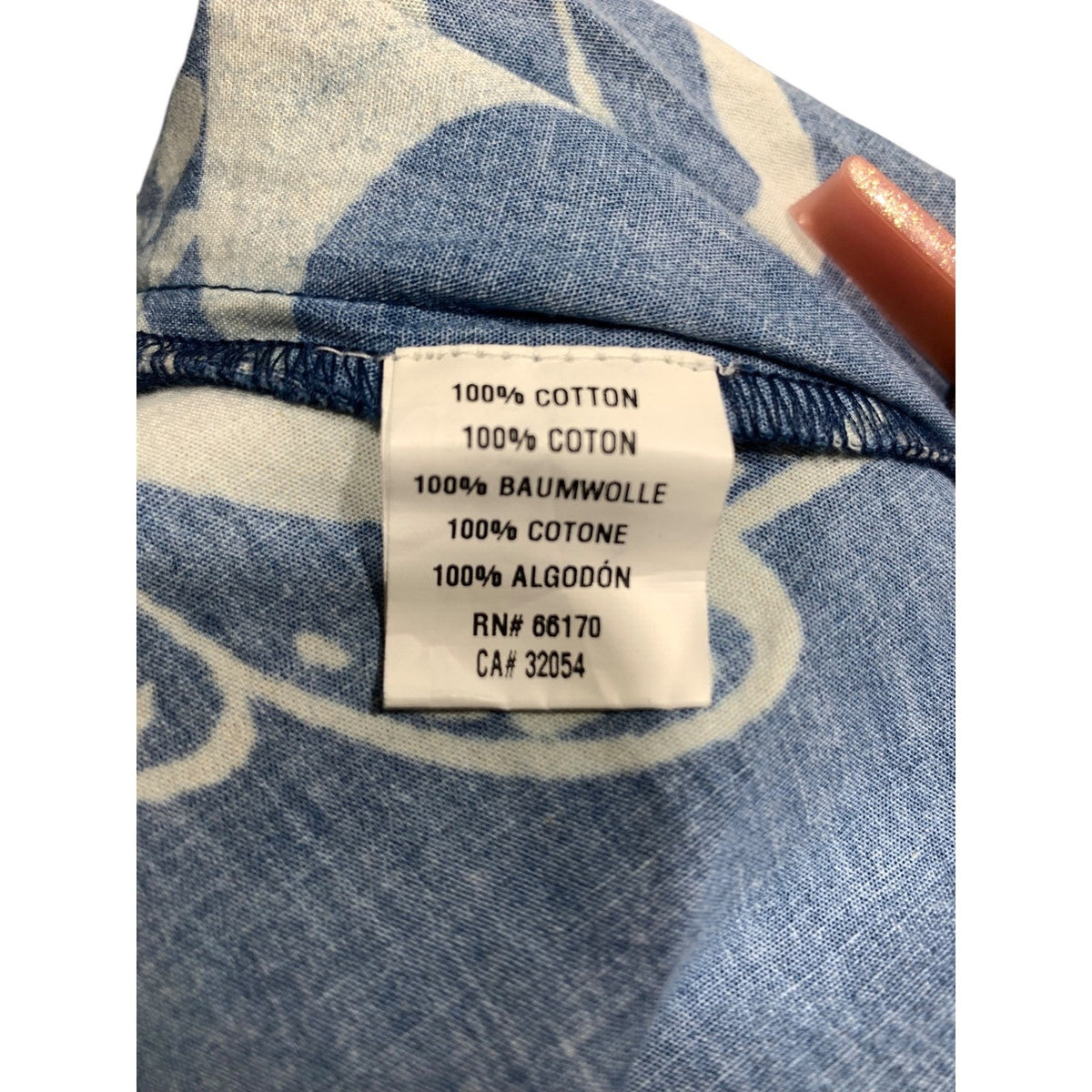Conditions Apply Anthropologie Blue Shell Print Smocked Midi Dress 26W Plus NEW