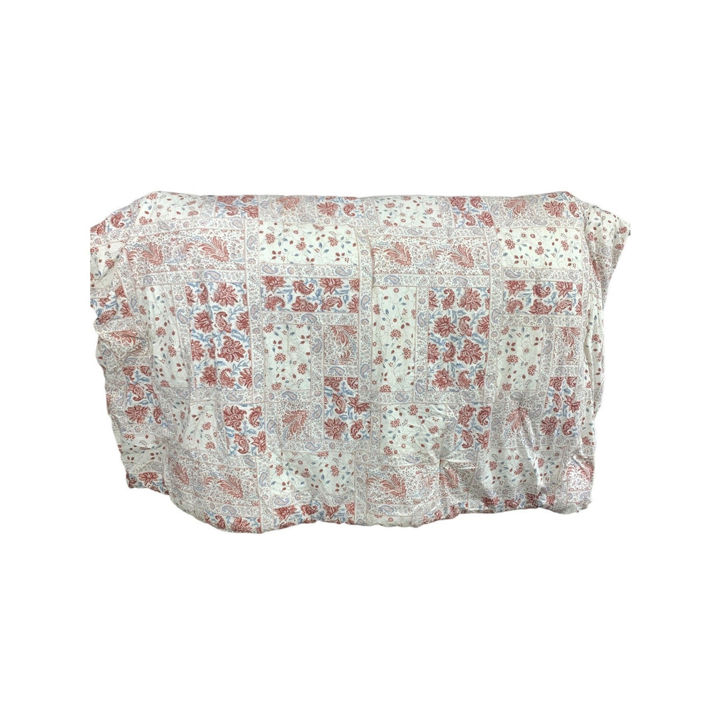 Ralph Lauren Home Katie Full Queen Comforter Set Cream Red Paisley Patchwork