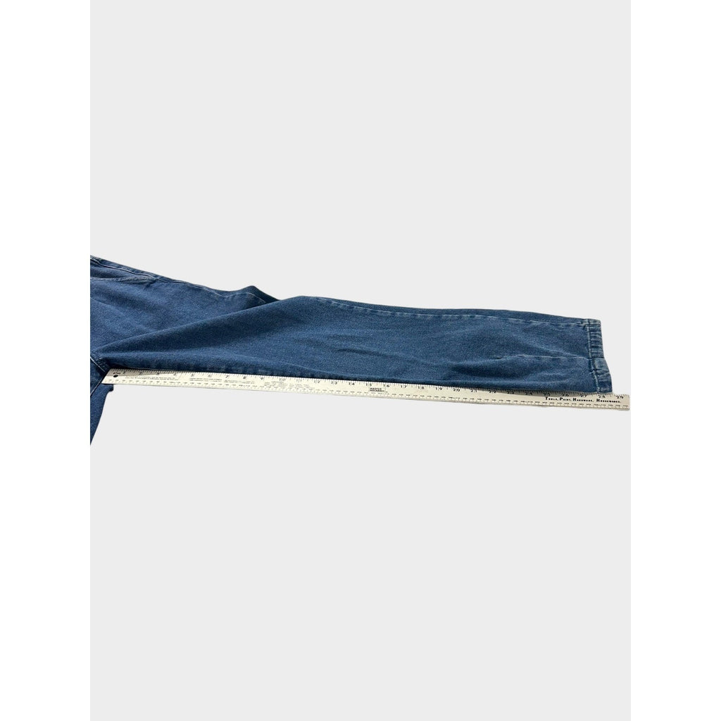 Sezane Paris High Waisted Pleated Tapered Jeans Blue Denim Size 36 US 4 6