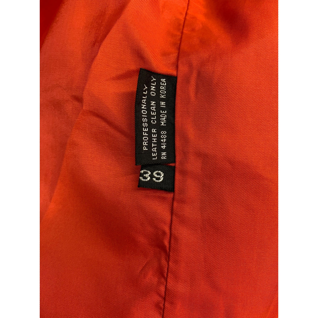 Vintage Toff's Red Leather Jacket SZ M/ 39
