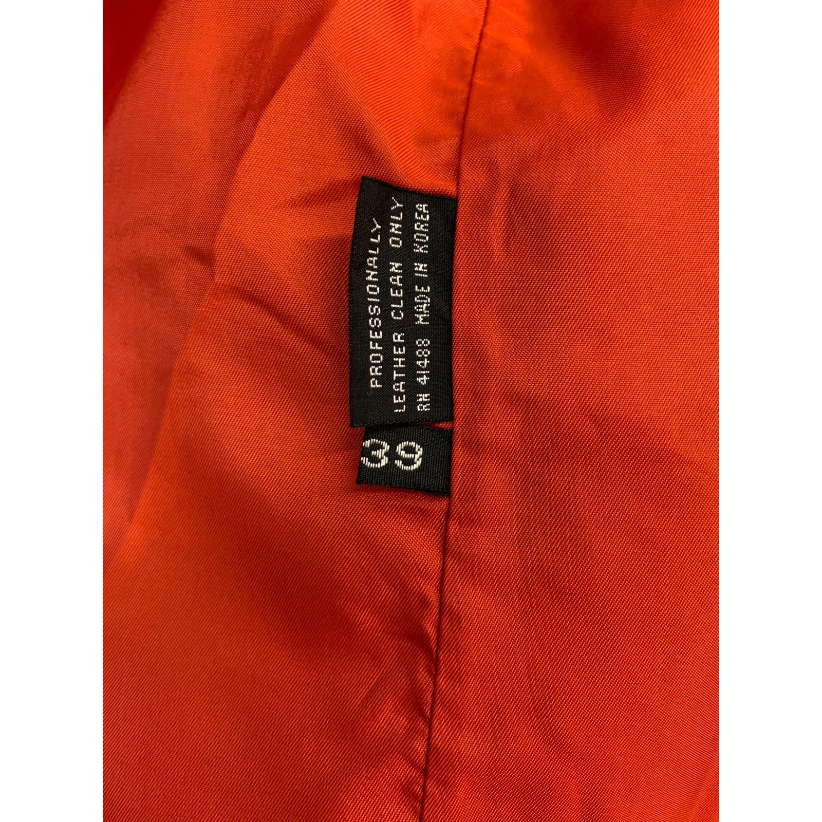 Vintage Toff's Red Leather Jacket SZ M/ 39