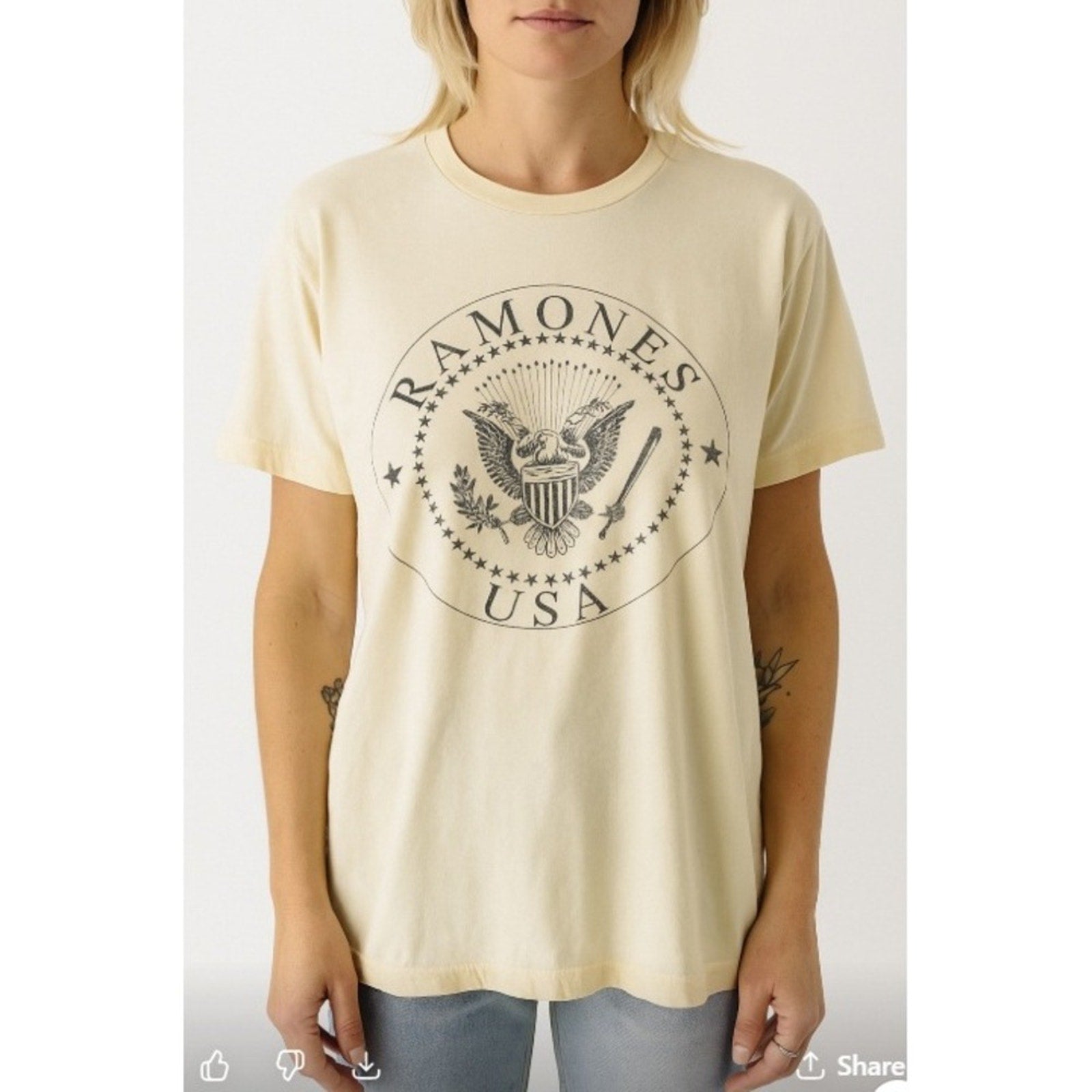 Daydreamer Ramones USA Graphic T-Shirt, Women's Band Tee