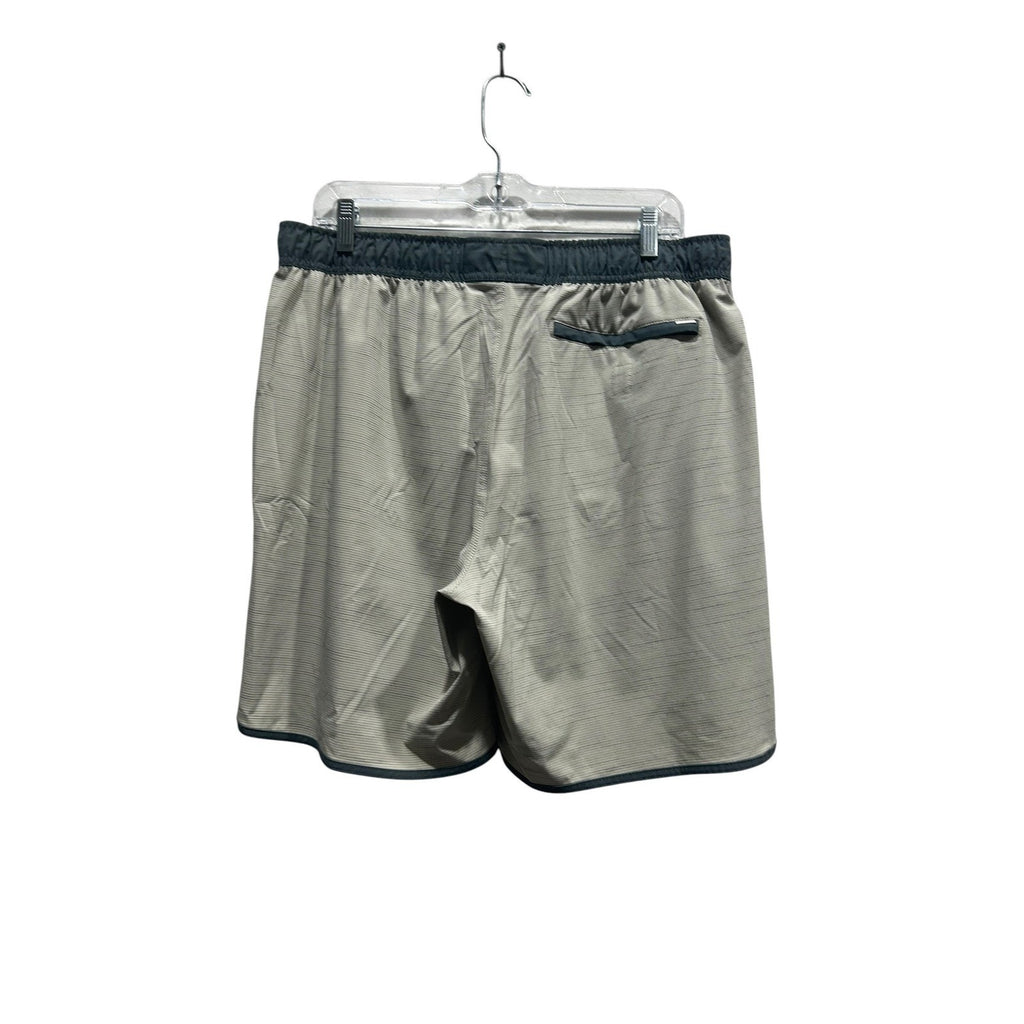Vuori Banks Shorts Mens Grey Micro Stripe Athletic Board Shorts V330 active L