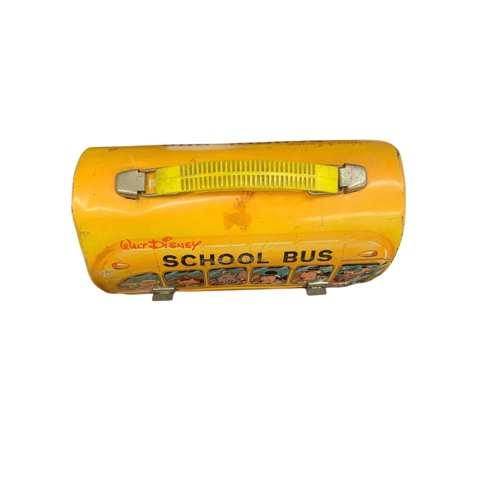 Vintage Disney Lunchbox School Bus with Mickey Mouse, Goofy, Donald Duck, more!