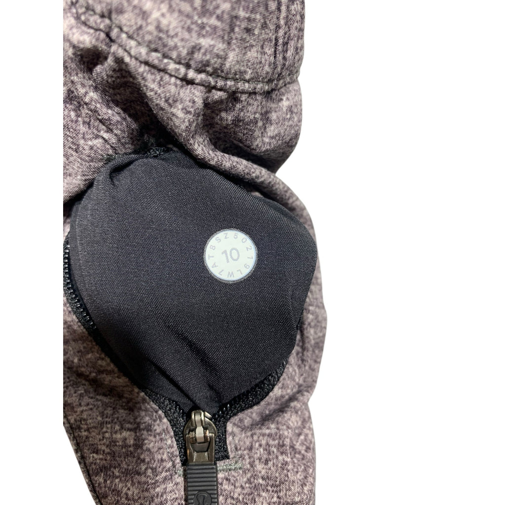 Lululemon Tracker Short V 4" Heather Lux Multi Black SZ 10
