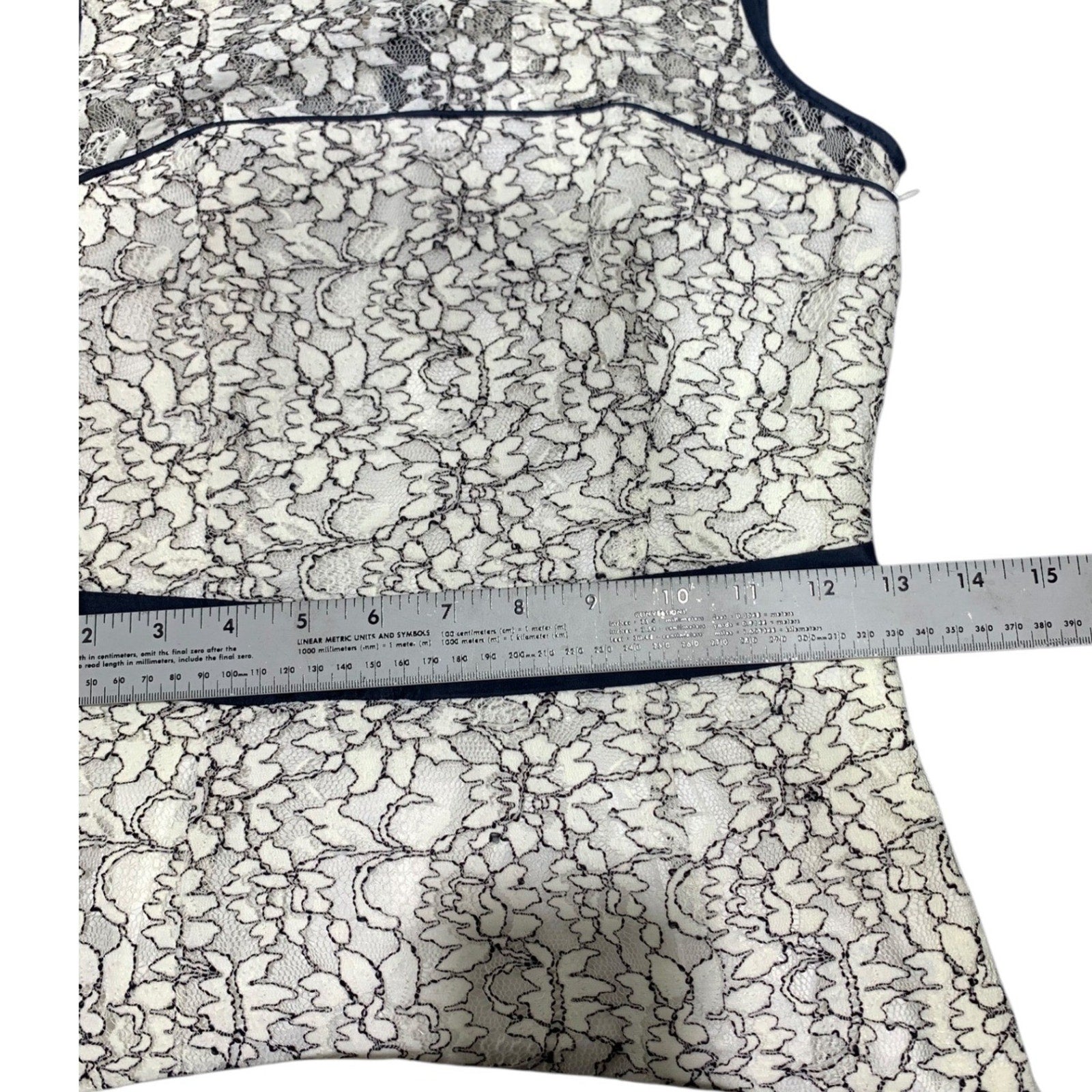 Banana Republic Womens White Navy Floral Lace Sleeveless Sheath Dress Size 0 NWT