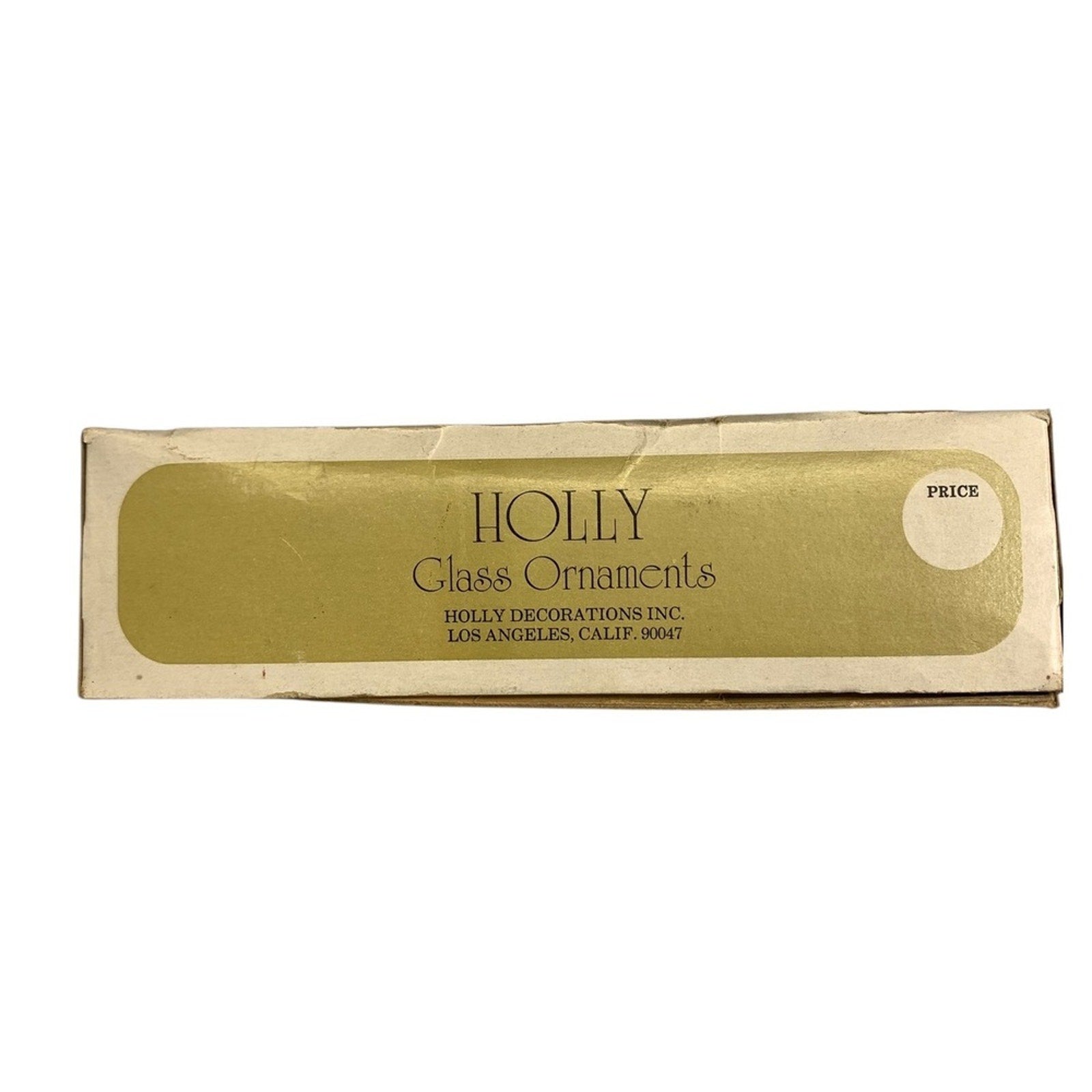 Holly Glass Ornaments Red-5 Green-7 Round 12 Piece Set 1 1/4 Inch Diameter