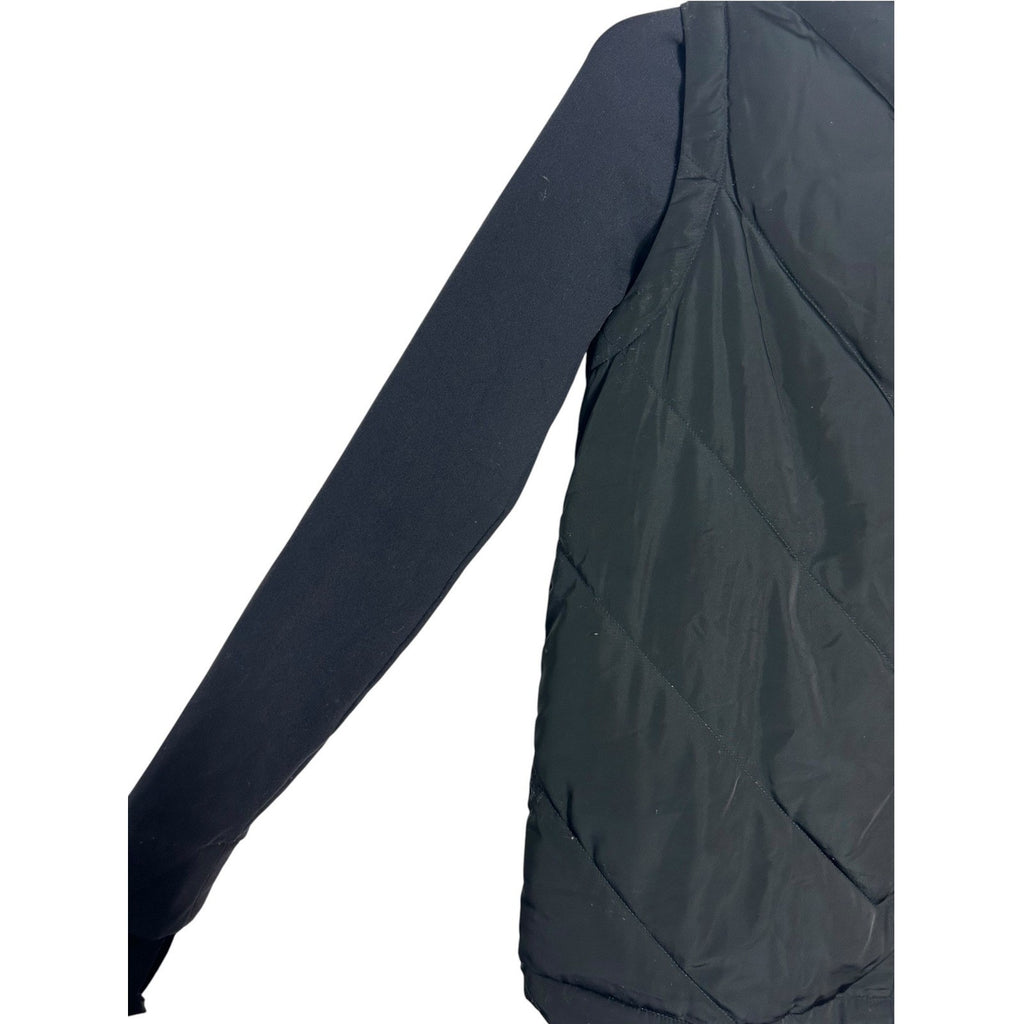 Alo Yoga Cool Breaker Hybrid Puffer Jacket Black Full Zip Thumbhole XS winter