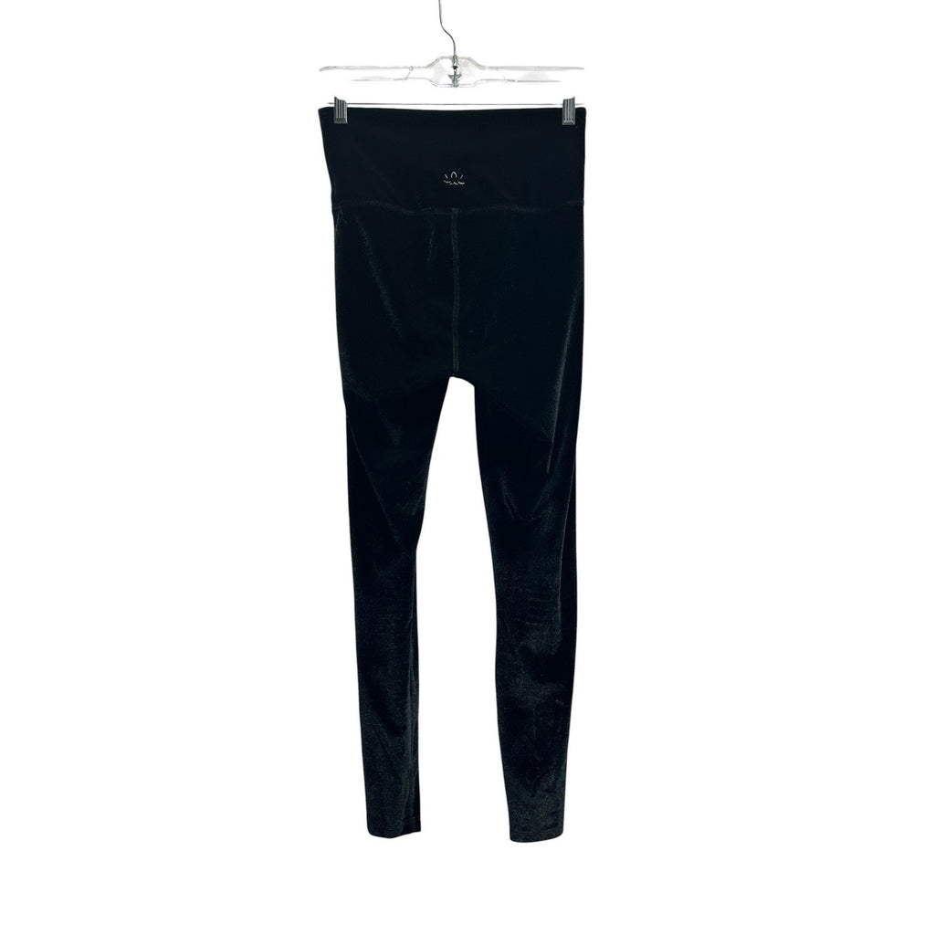 Beyond Yoga Womens Black Velvet Shimmer High Waisted Leggings Size M Loungewear