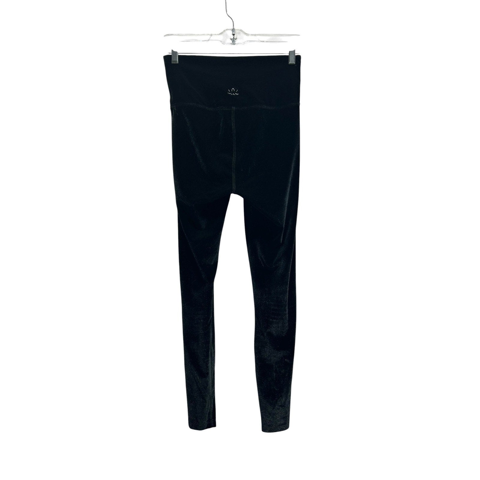 Beyond Yoga Womens Black Velvet Shimmer High Waisted Leggings Size M Loungewear