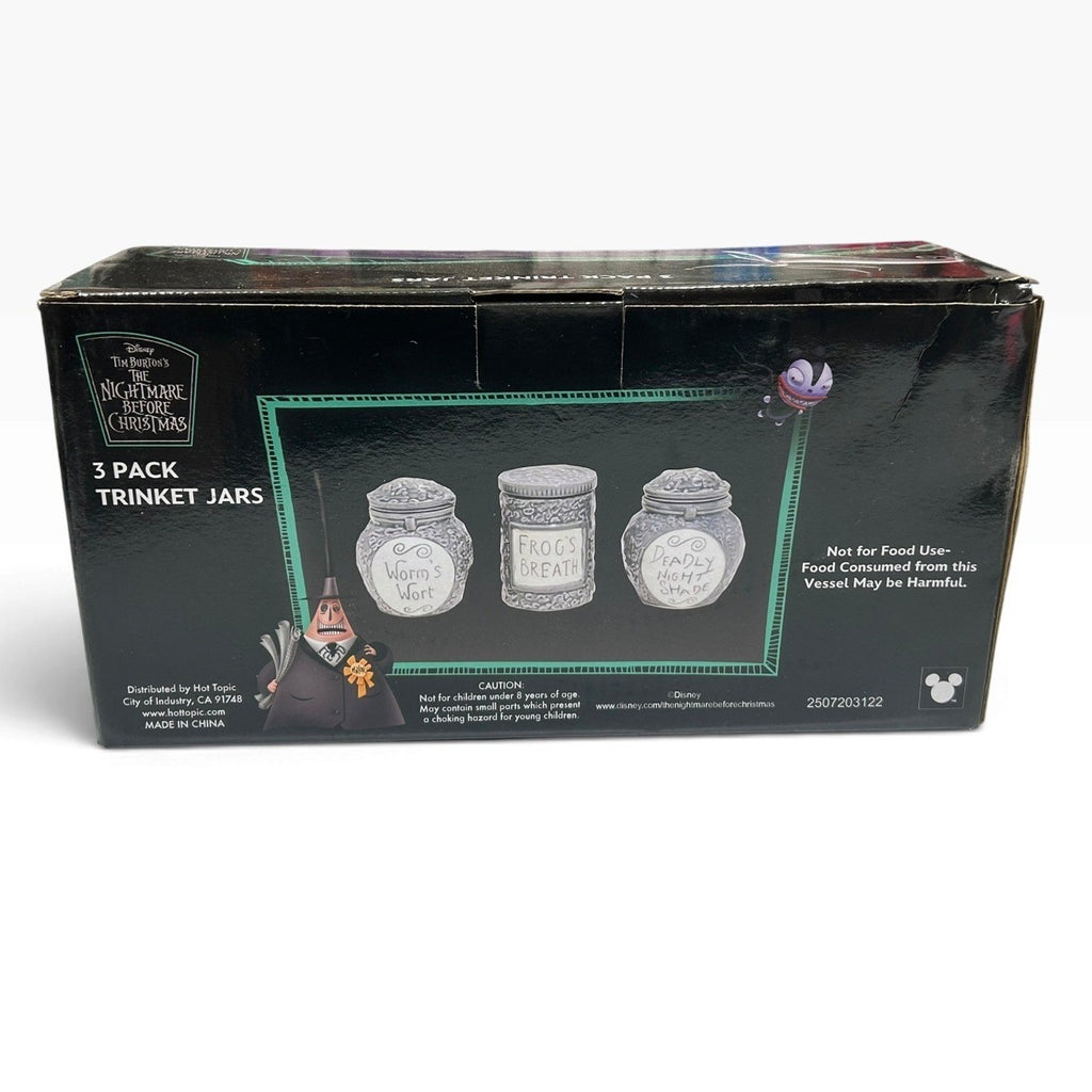 New Disney Nightmare Before Christmas Trinket Jars Sallys Potions Hot Topic