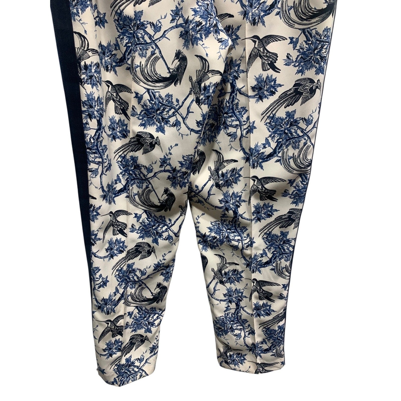 Scotch & Soda Maison Scotch Blue Floral Bird Print Jogger Trousers Size M