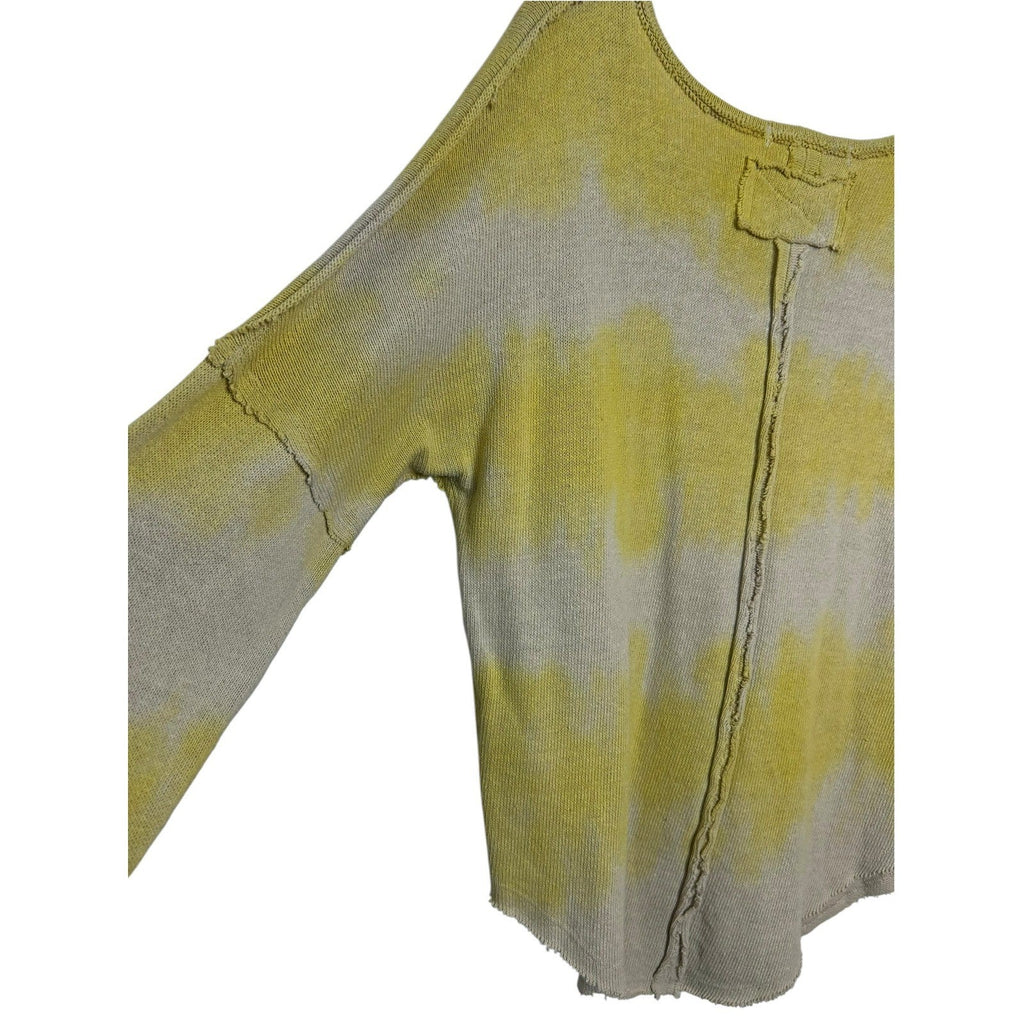 We The Free Free People Come And Get It Washed Top Khaki Yellow L OB1240838 fall