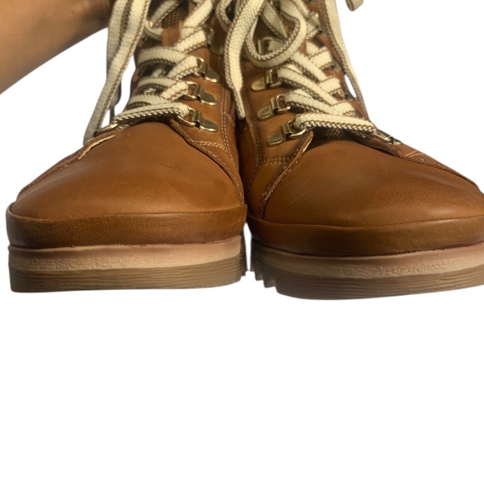 Pikolinos Men's Leather Ankle Boots Lace Up Side Zip Brown Size 40 EU