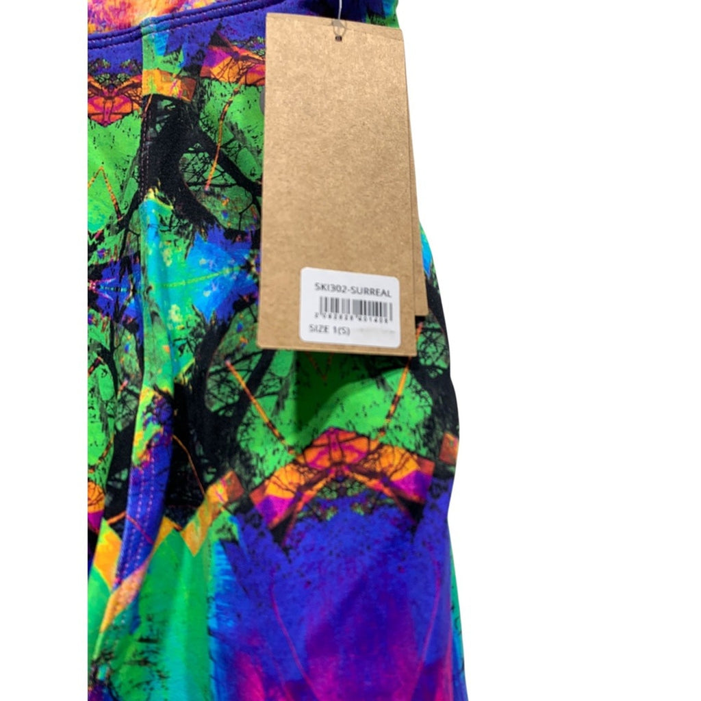 DONA.JO Skirt Size S Surreal Multicolor Athletic Skort Activewear Women
