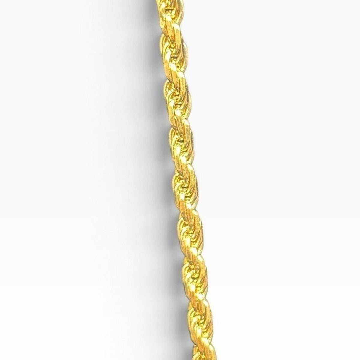 Italian 925 20g Sterling Silver Gold Tone Rope Chain Necklace 22" Fine Luxury