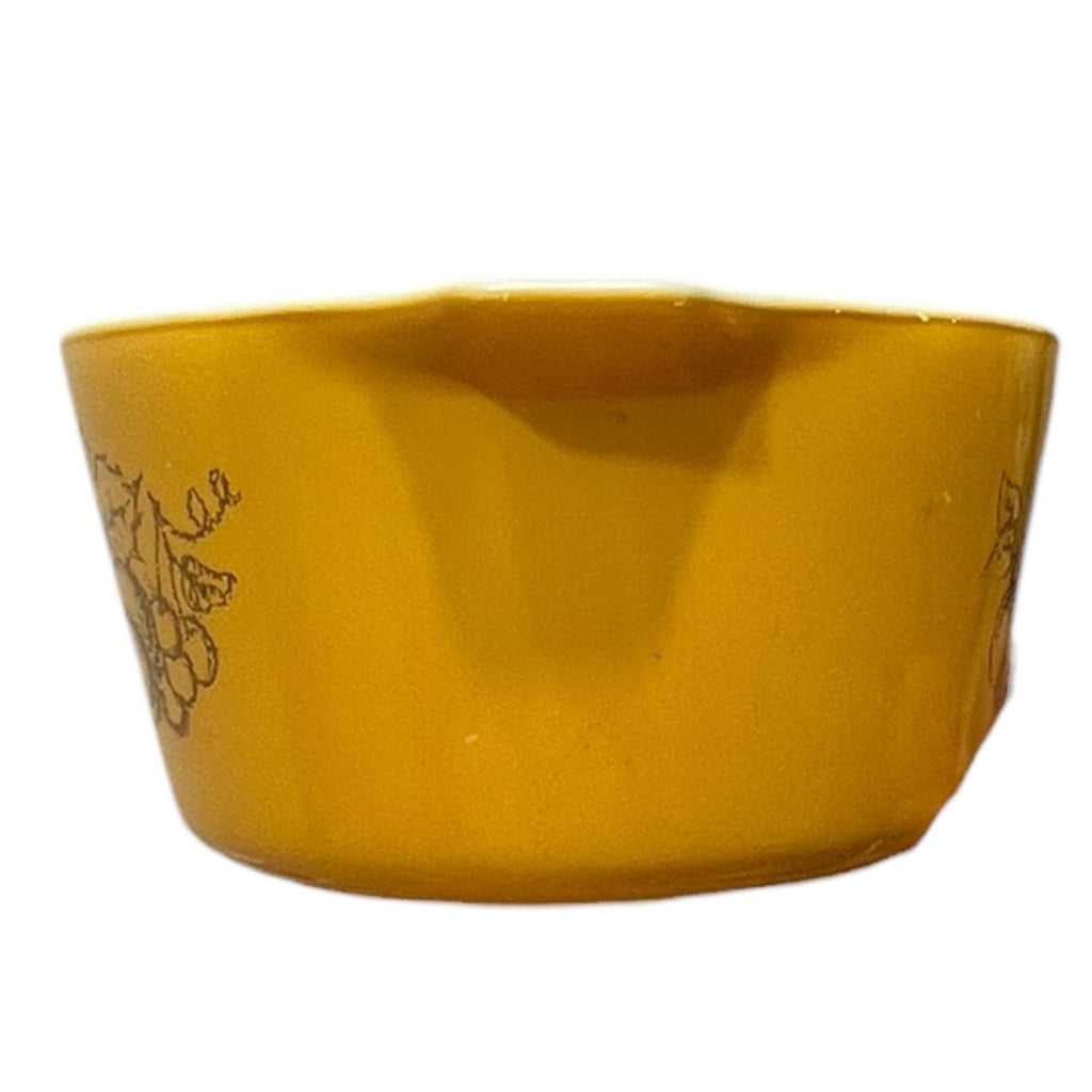 Vintage Pyrex Autumn Harvest 473 1 Qt Casserole Dish with Lid Mustard Yellow
