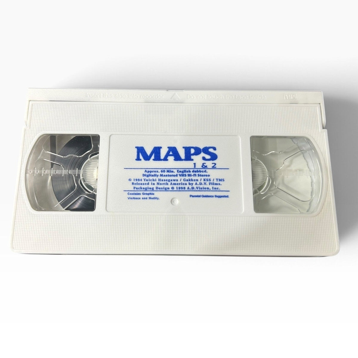 Maps 1 & 2 VHS Anime Sci-Fi ADV Films English Dubbed White Tape 1998 Collectible