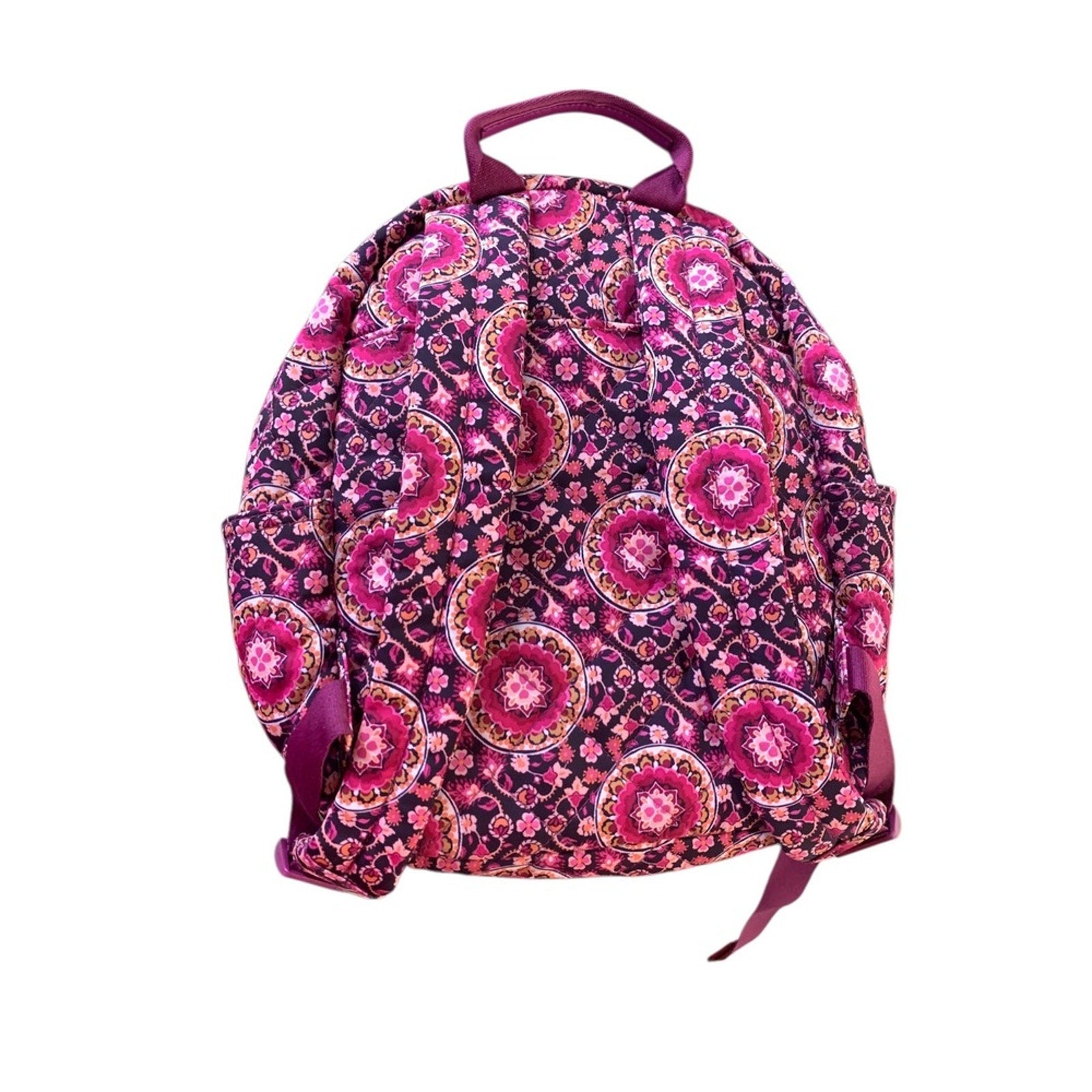 Vera Bradley Small Backpack Floral Pink Purple Mandala Pattern