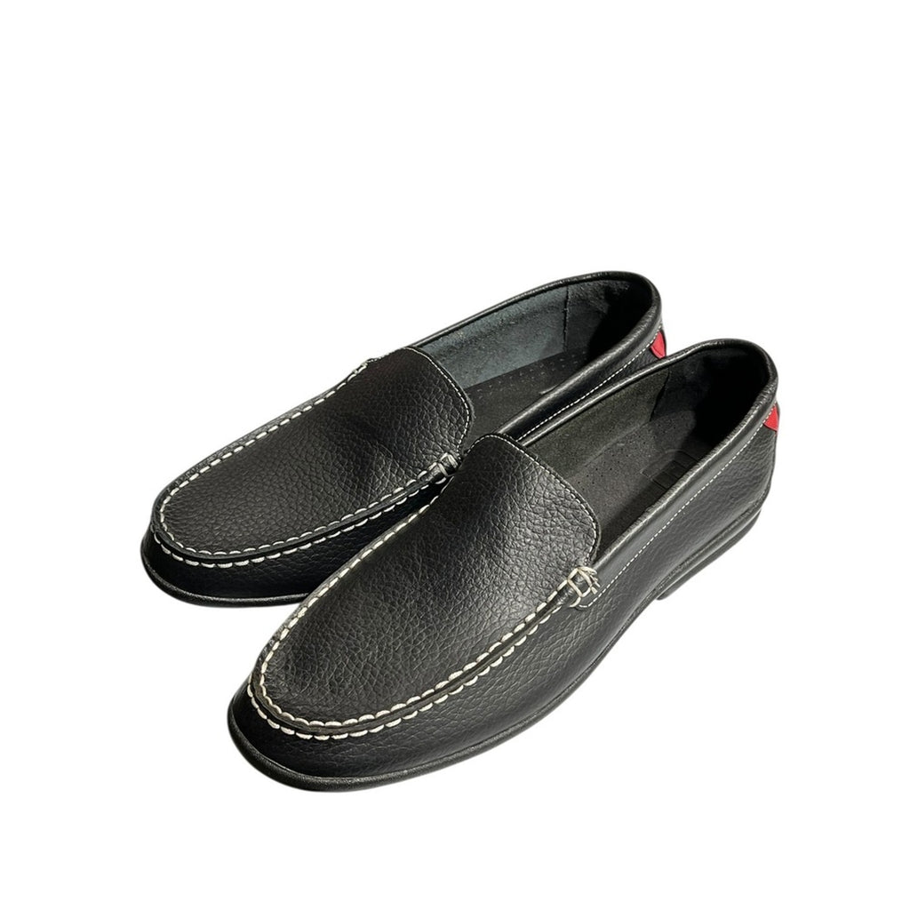 FootJoy Mens Black Leather Driving Moccasin Loafers Golf Shoes Size 8.5M