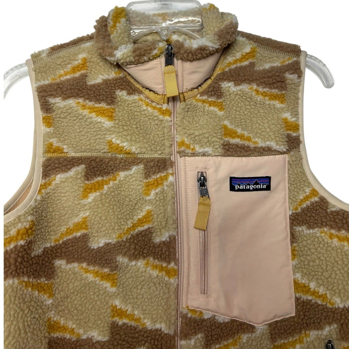 Patagonia Womens Classic Retro-X Fleece Vest Take Root Natural 23083 Small gorp